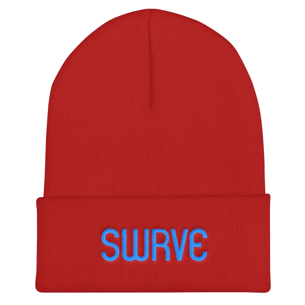 swrve 1968 CYAN embroidered beanie