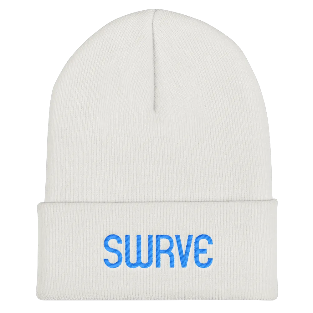 swrve 1968 CYAN embroidered beanie