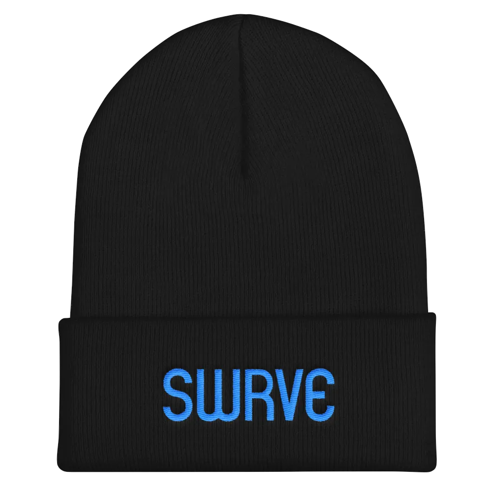 swrve 1968 CYAN embroidered beanie