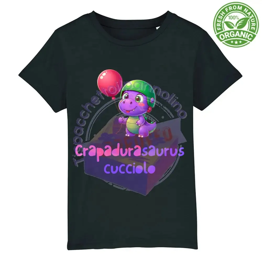 T-Shirt Baby Premium Organic crapadurasaurus cucciolo baby t-shirt cotone bio