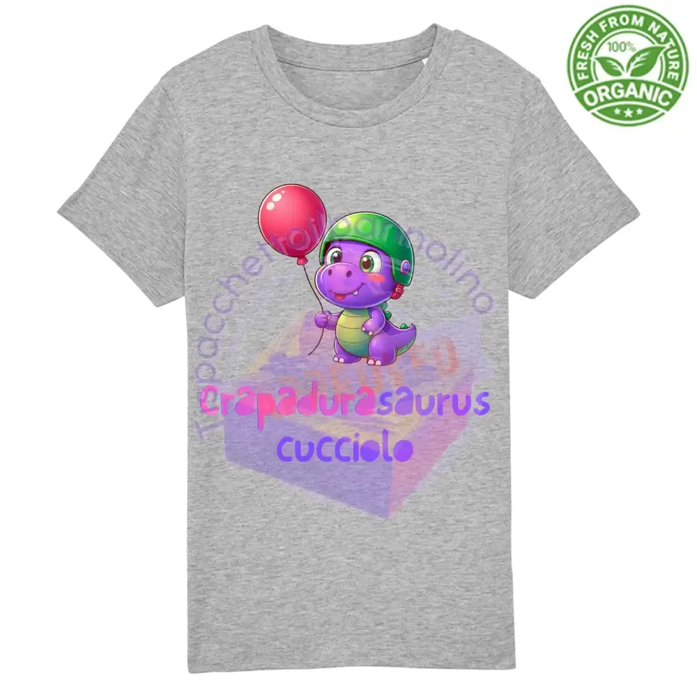 T-Shirt Baby Premium Organic crapadurasaurus cucciolo baby t-shirt cotone bio