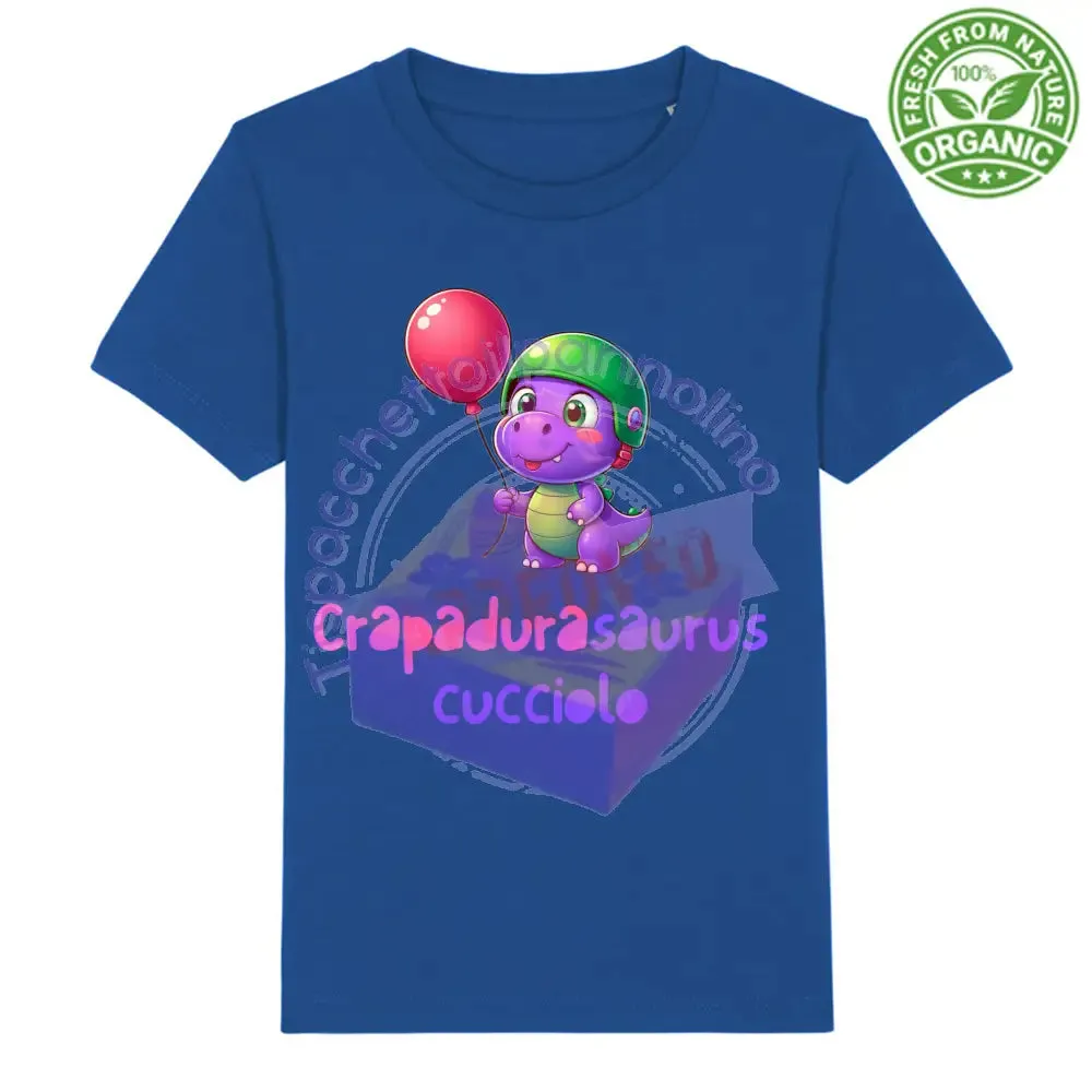 T-Shirt Baby Premium Organic crapadurasaurus cucciolo baby t-shirt cotone bio