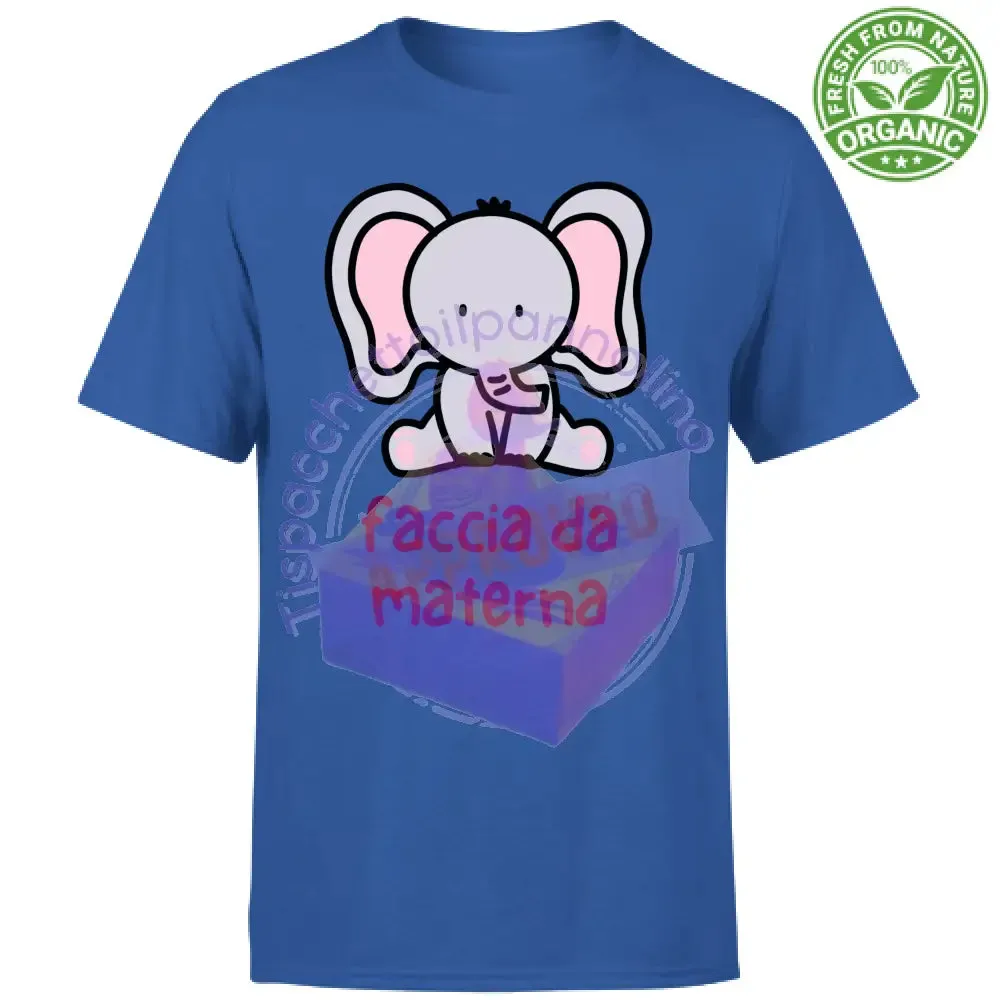 T-Shirt Bambino Organic faccia da materna t-shirt bimbo asilo elefante scr