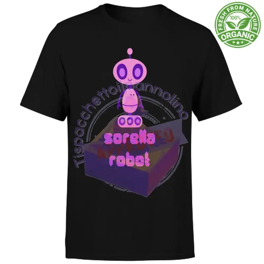 T-Shirt Bambino Organic sorellona robot t-shirt per la sorella grande