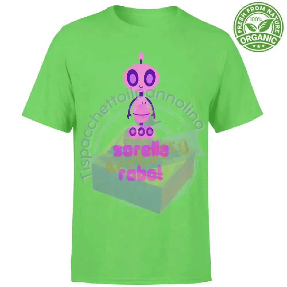 T-Shirt Bambino Organic sorellona robot t-shirt per la sorella grande