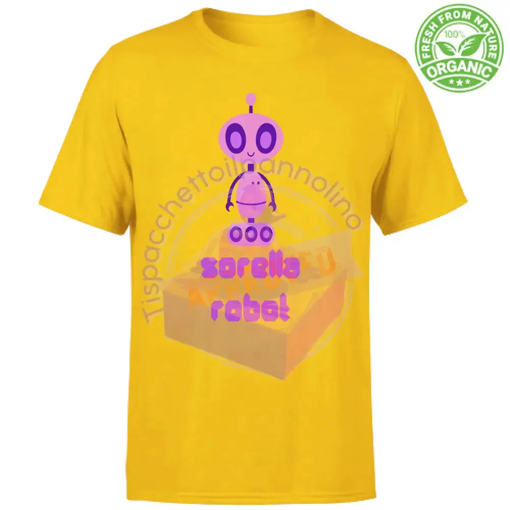 T-Shirt Bambino Organic sorellona robot t-shirt per la sorella grande