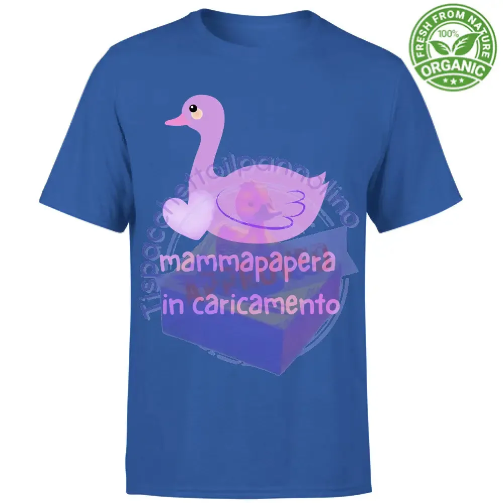 T-Shirt Unisex Organic mammapapera in caricamento t-shirt mamma incinta