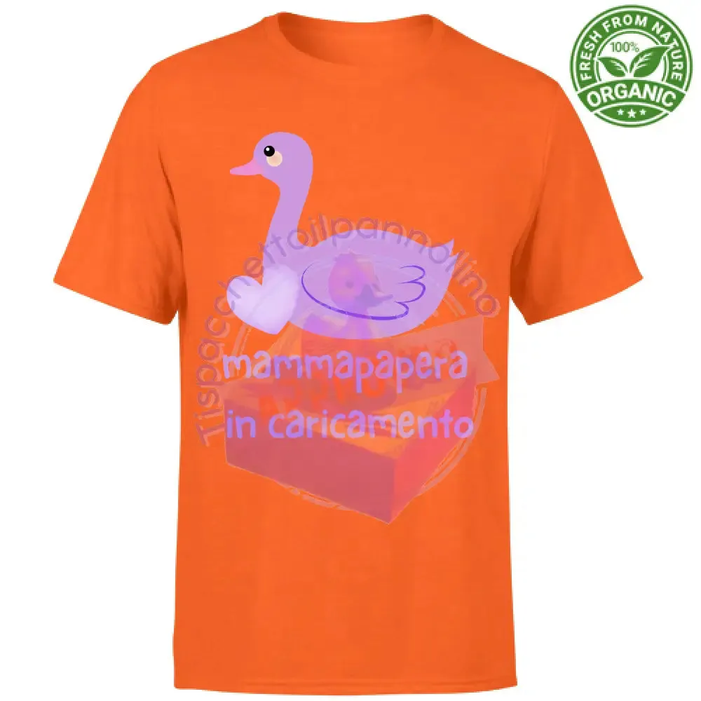 T-Shirt Unisex Organic mammapapera in caricamento t-shirt mamma incinta