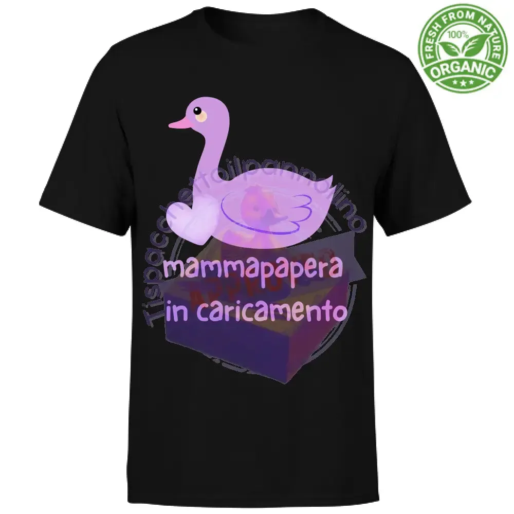 T-Shirt Unisex Organic mammapapera in caricamento t-shirt mamma incinta