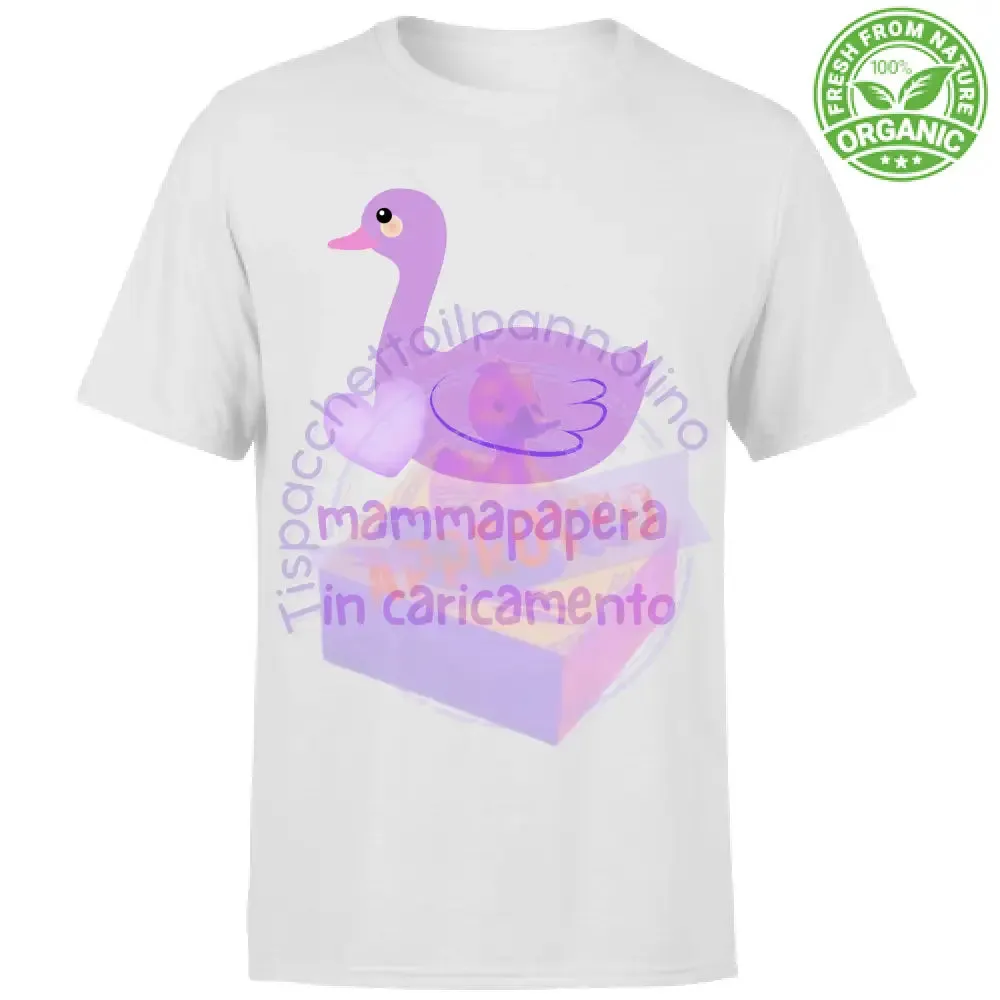 T-Shirt Unisex Organic mammapapera in caricamento t-shirt mamma incinta