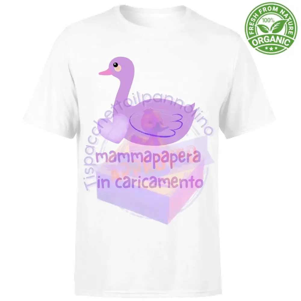 T-Shirt Unisex Organic mammapapera in caricamento t-shirt mamma incinta