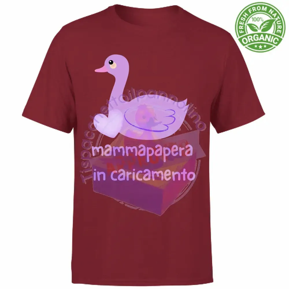 T-Shirt Unisex Organic mammapapera in caricamento t-shirt mamma incinta