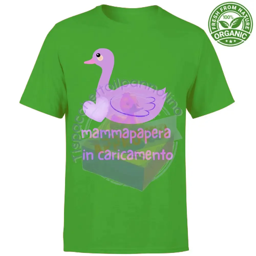 T-Shirt Unisex Organic mammapapera in caricamento t-shirt mamma incinta