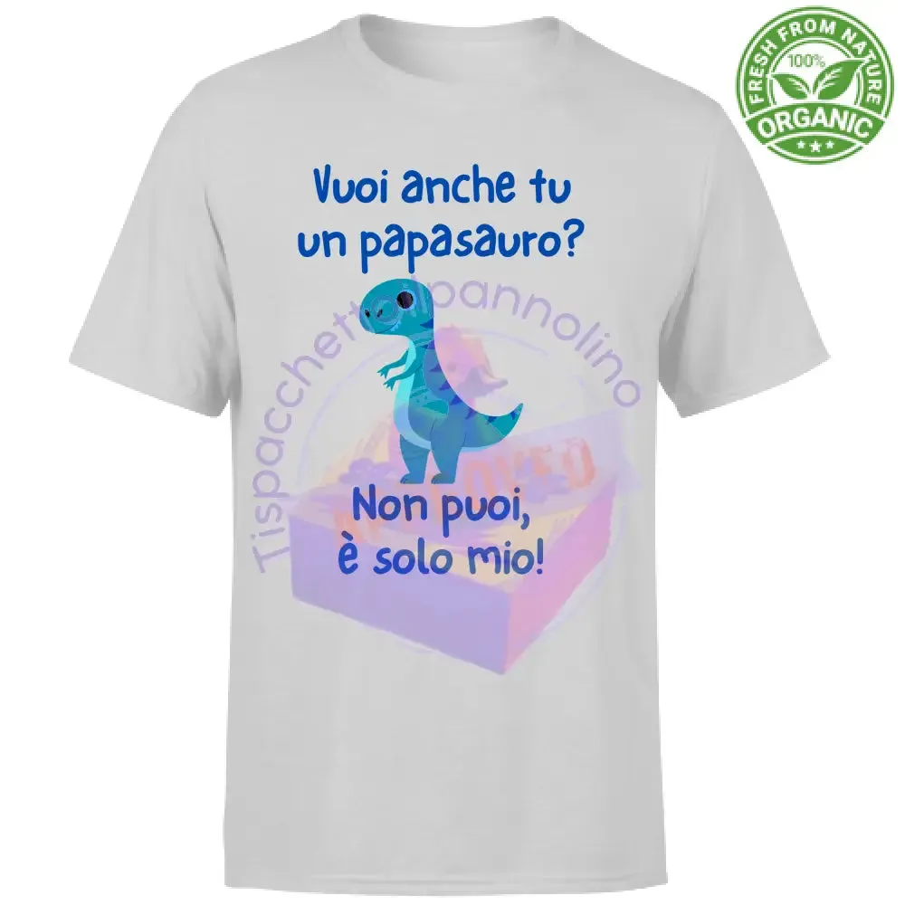 T-Shirt Unisex Organic Papasauro solo mio organic t-shirt papà