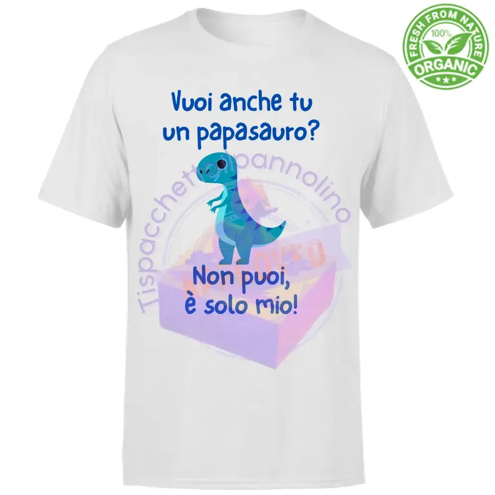 T-Shirt Unisex Organic Papasauro solo mio organic t-shirt papà