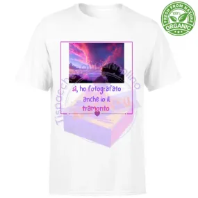 T-Shirt Unisex Organic tramonto love regalo innamorati