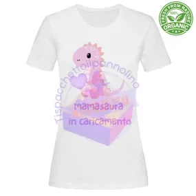 T-Shirt Woman mamasaura in caricamento t-shirt premium per la mamma