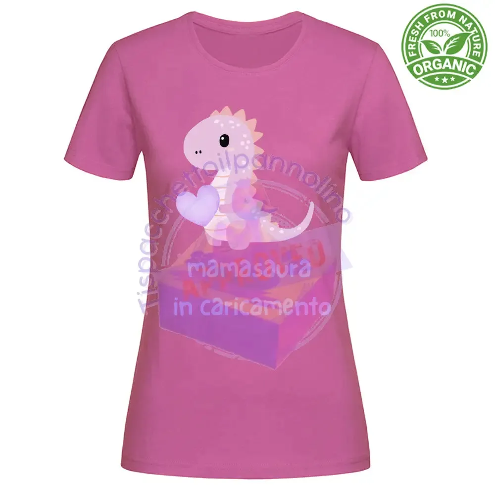 T-Shirt Woman mamasaura in caricamento t-shirt premium per la mamma