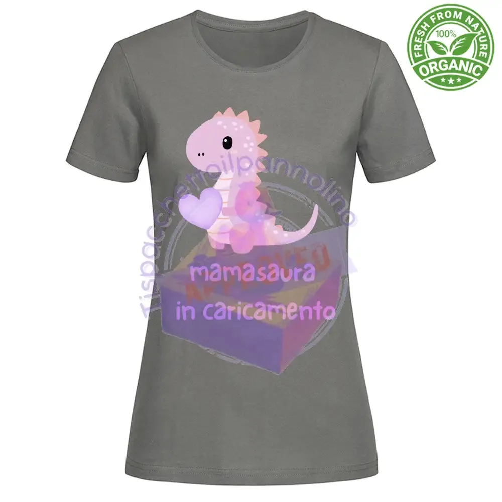 T-Shirt Woman mamasaura in caricamento t-shirt premium per la mamma