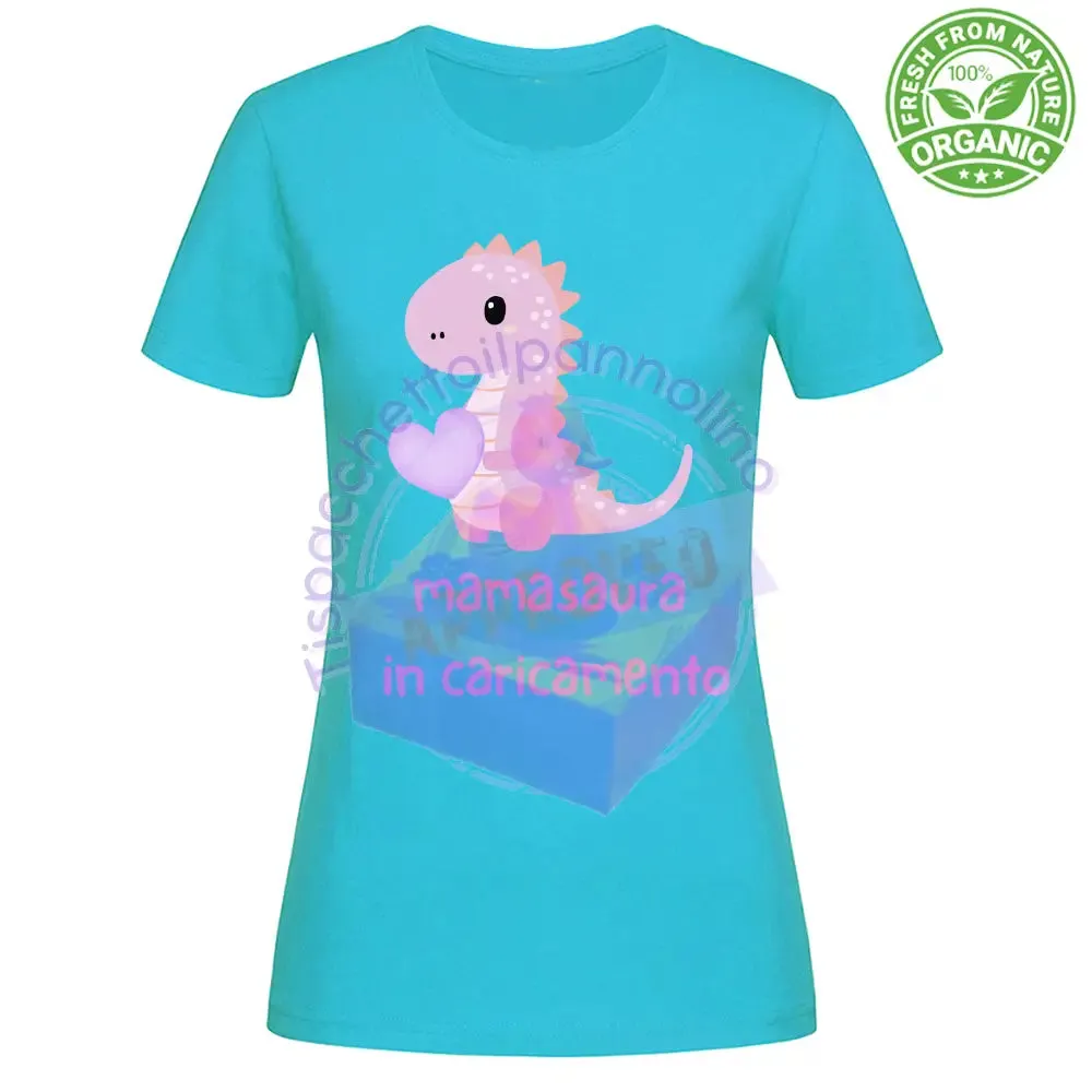 T-Shirt Woman mamasaura in caricamento t-shirt premium per la mamma