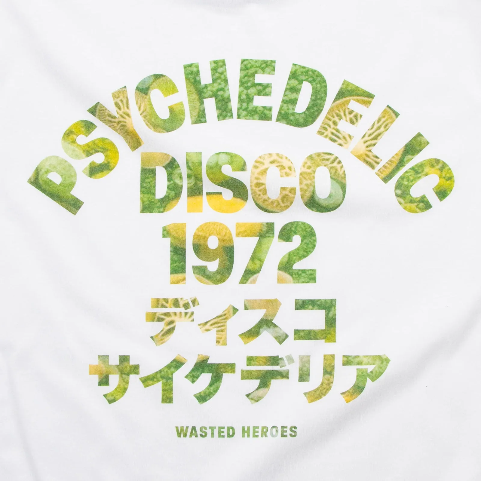 Terrarium 1972 Psychedelic Disco front Print - Tshirt - White