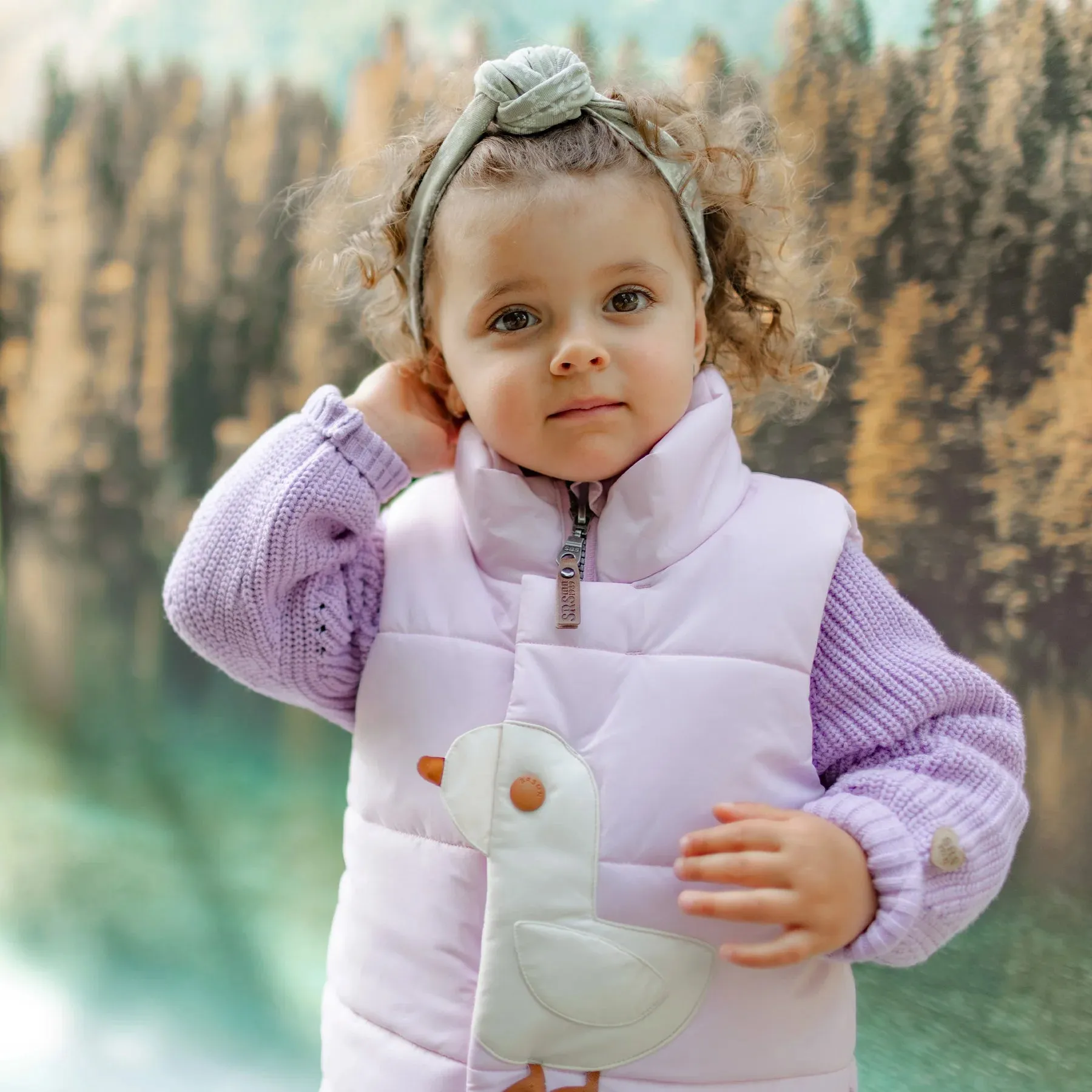 The Duckie Puffer Vest - Pink - BABY