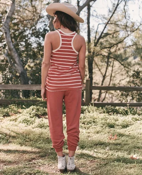 The Great - The Racer Tank in Cardinal Stripe