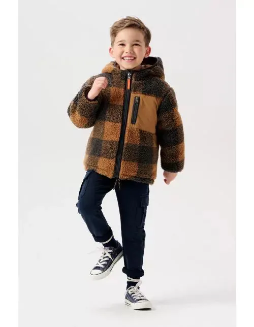 The Ward REVERSIBLE Puffer/Sherpa Jacket - Chipmunk - KIDS (Copy)