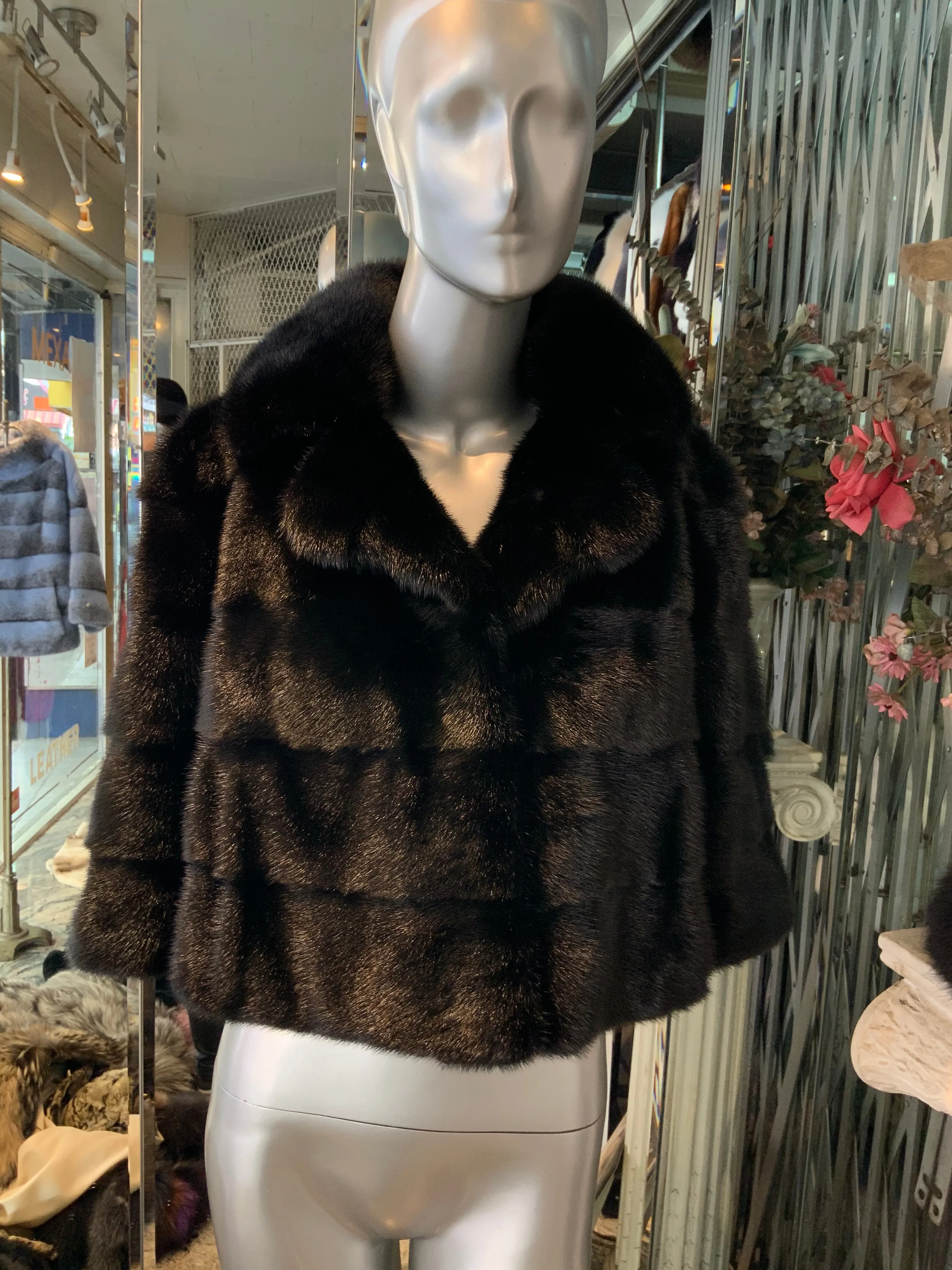 Timeless and Classic Style Ranch Mink Fur Bolero Jacket Superior Quality Mink Fur SALE!