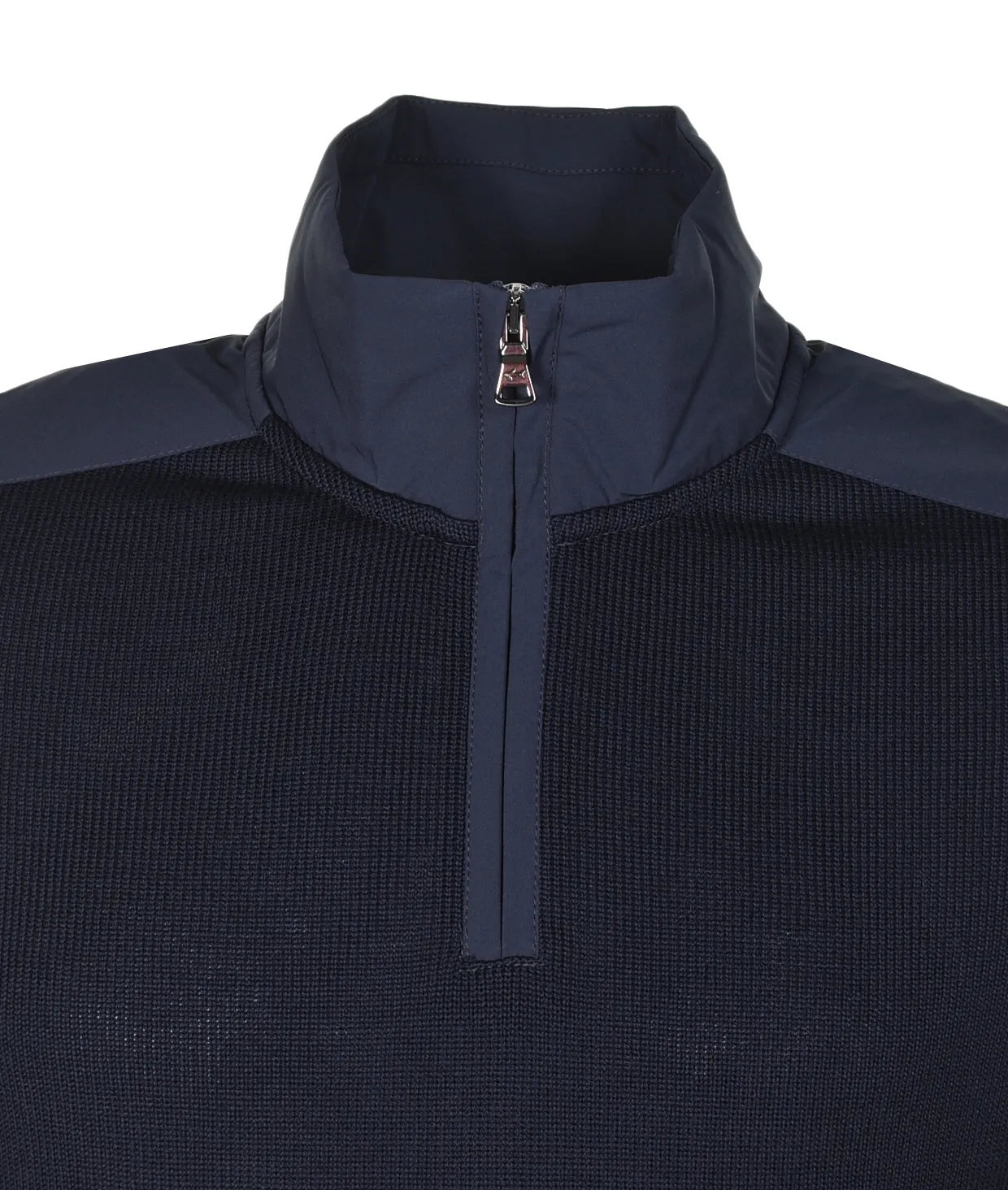 Typhoon Wool Half Zip Jumper Navy