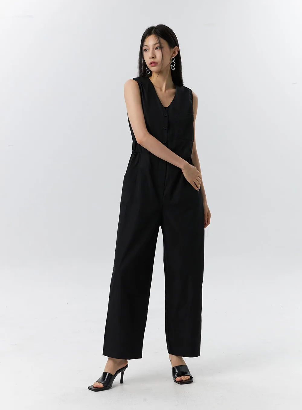 V-Neck Jumpsuit IL326