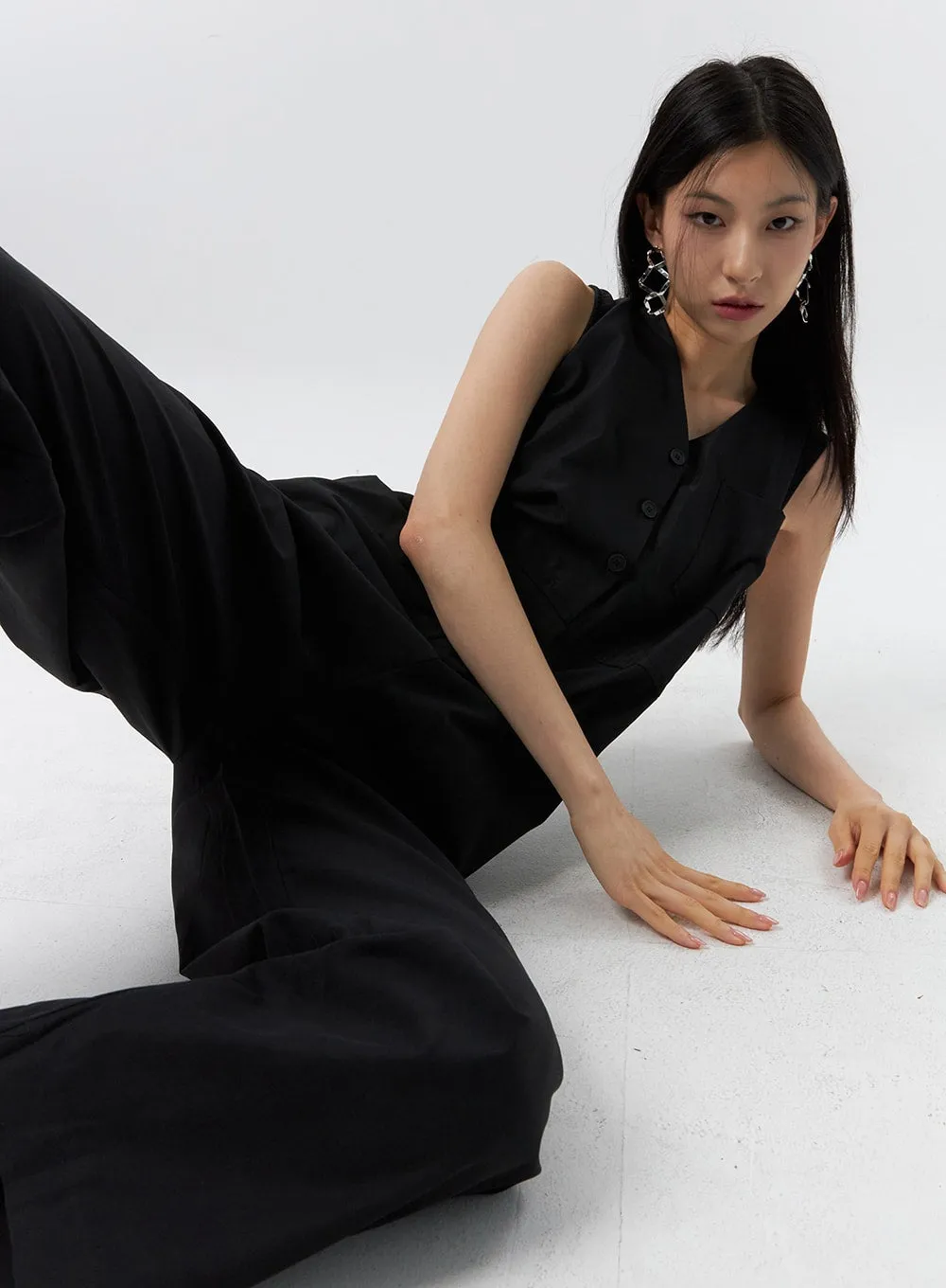 V-Neck Jumpsuit IL326