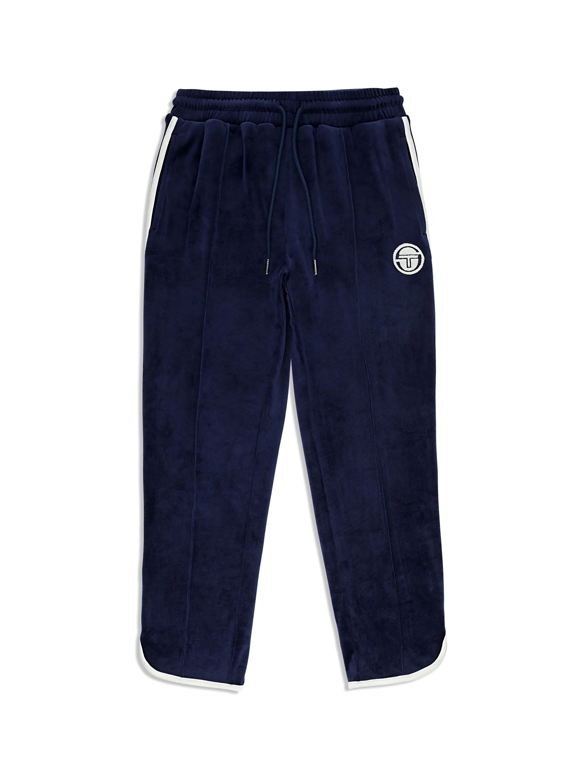 Veneto 3/4 Velour Track Pant- Maritime Blue