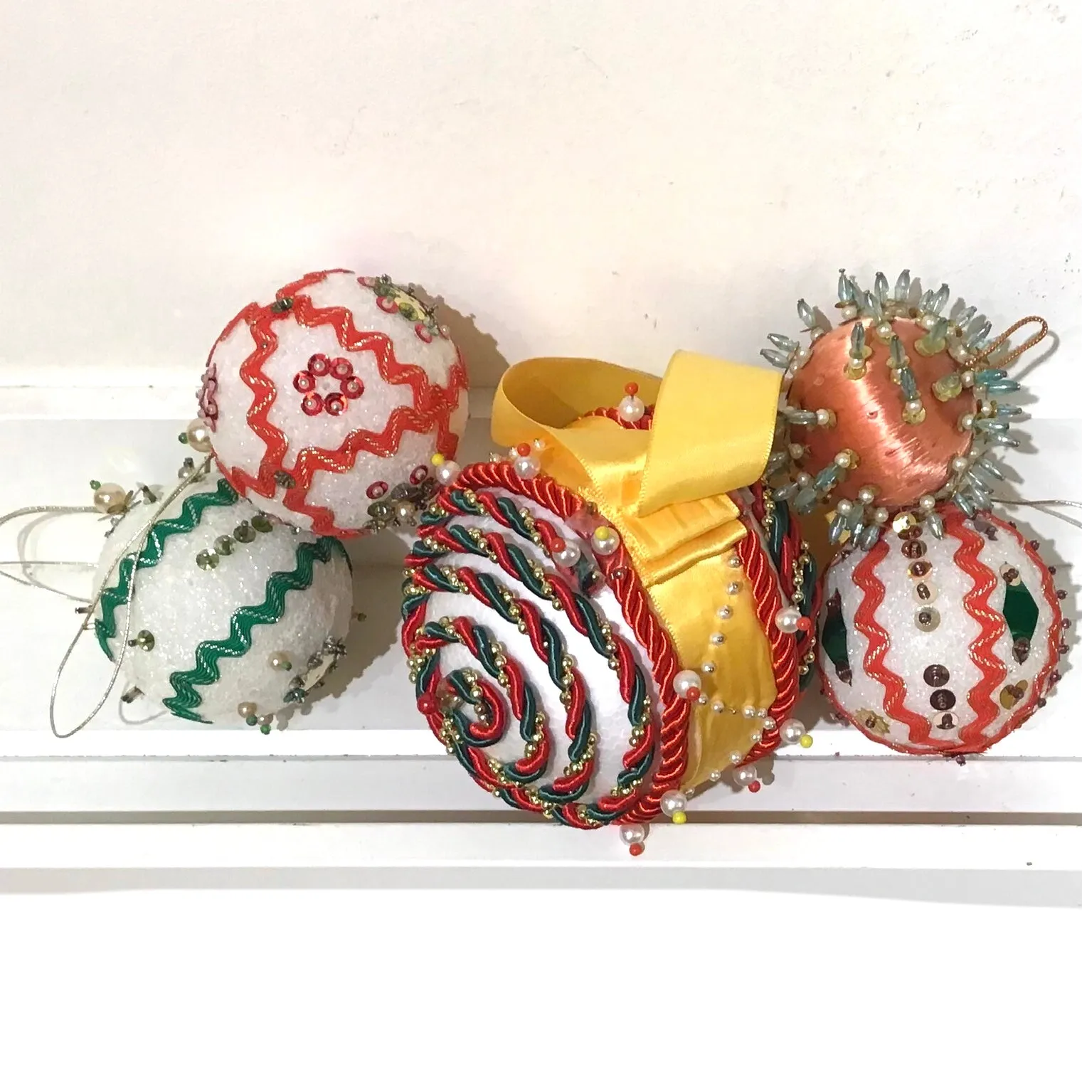 Vintage Church Basement Bazaar Christmas Ornaments