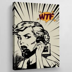 Vintage Pop Art Canvas