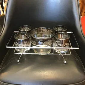 Vintage Silvered Cocktail Set