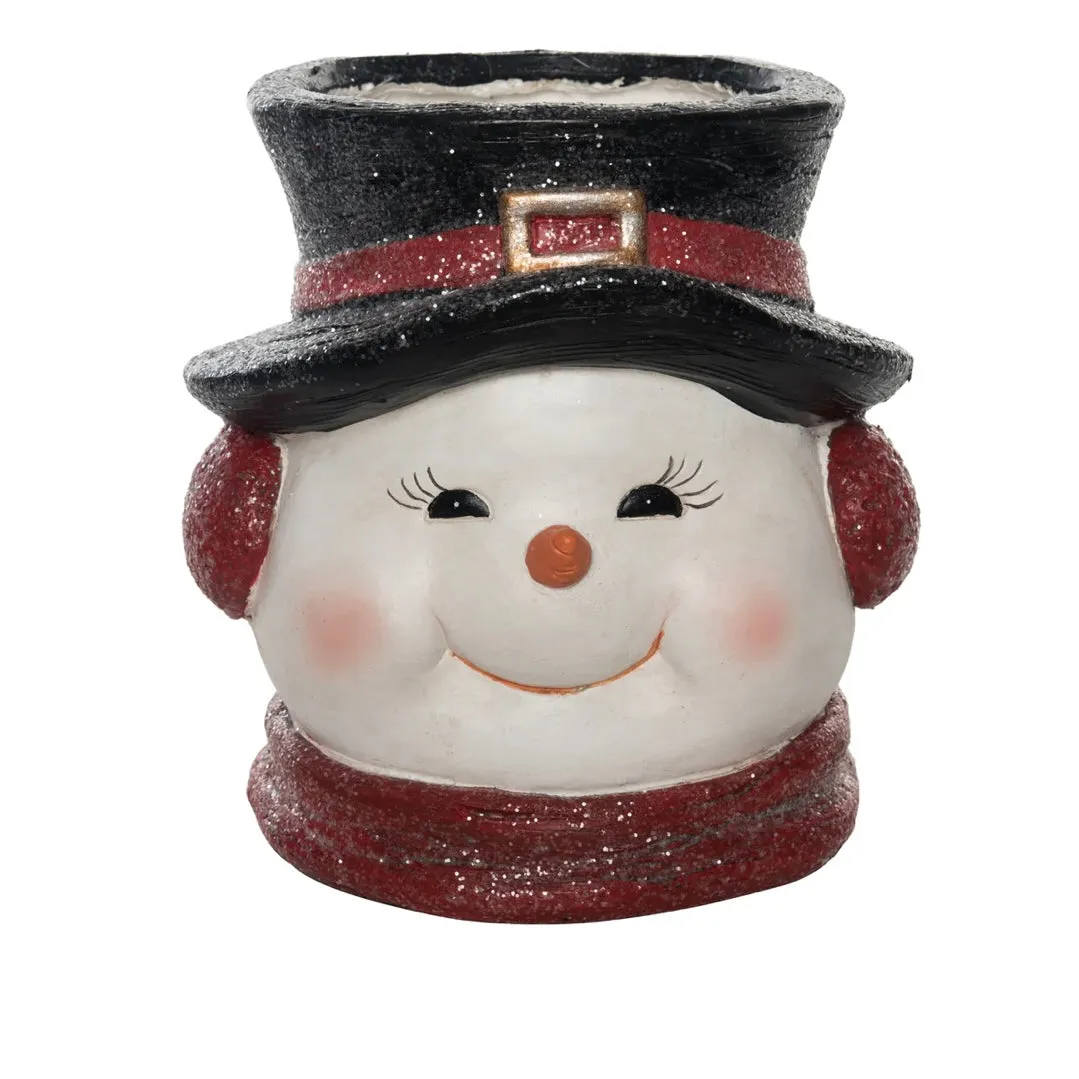 Vintage Snowman Container