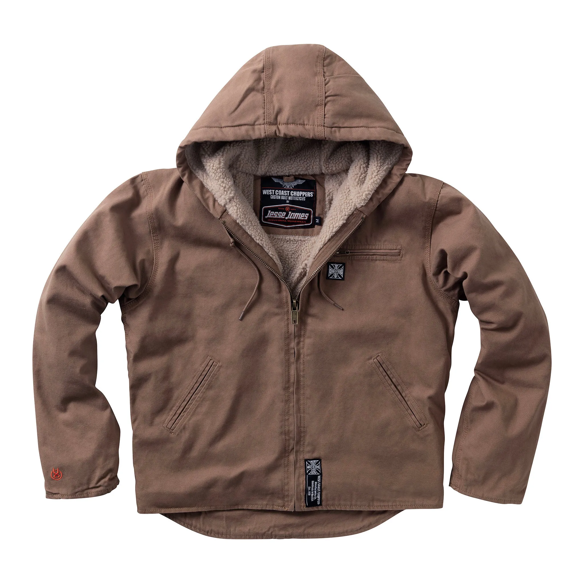 WCC SHERPA LINED HEAVY DUTY WORK JACKET - FRONTIER BROWN