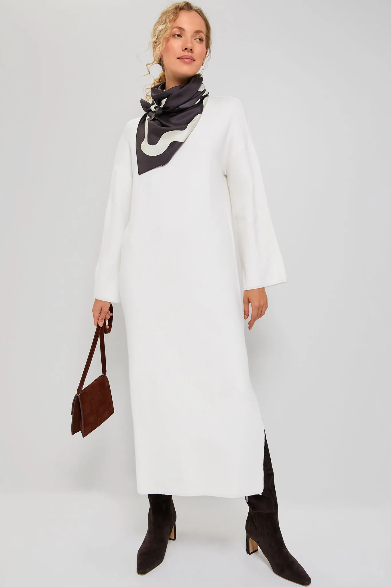 Winter White Vivianne Maxi Dress