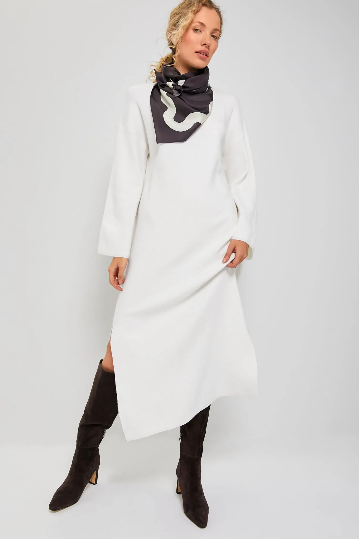 Winter White Vivianne Maxi Dress