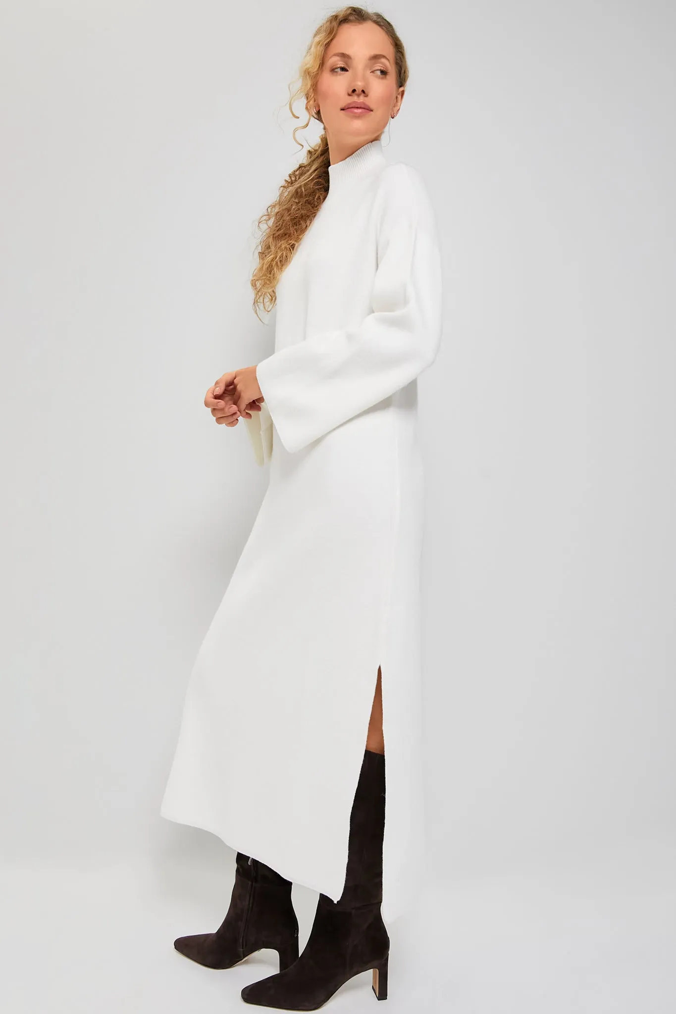 Winter White Vivianne Maxi Dress