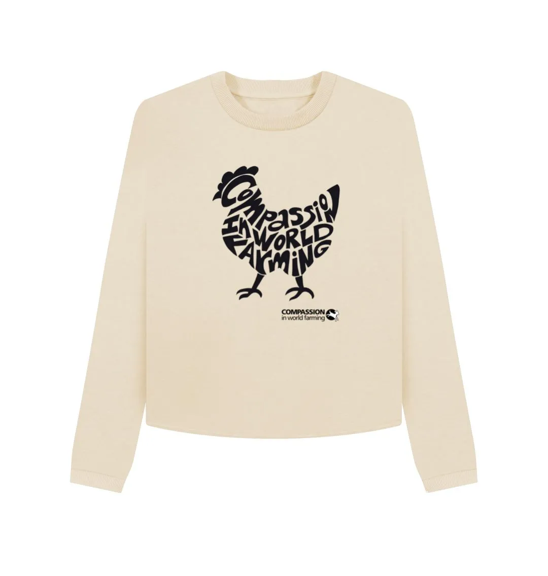 Women's Compassion Chicken Boxy Jumper