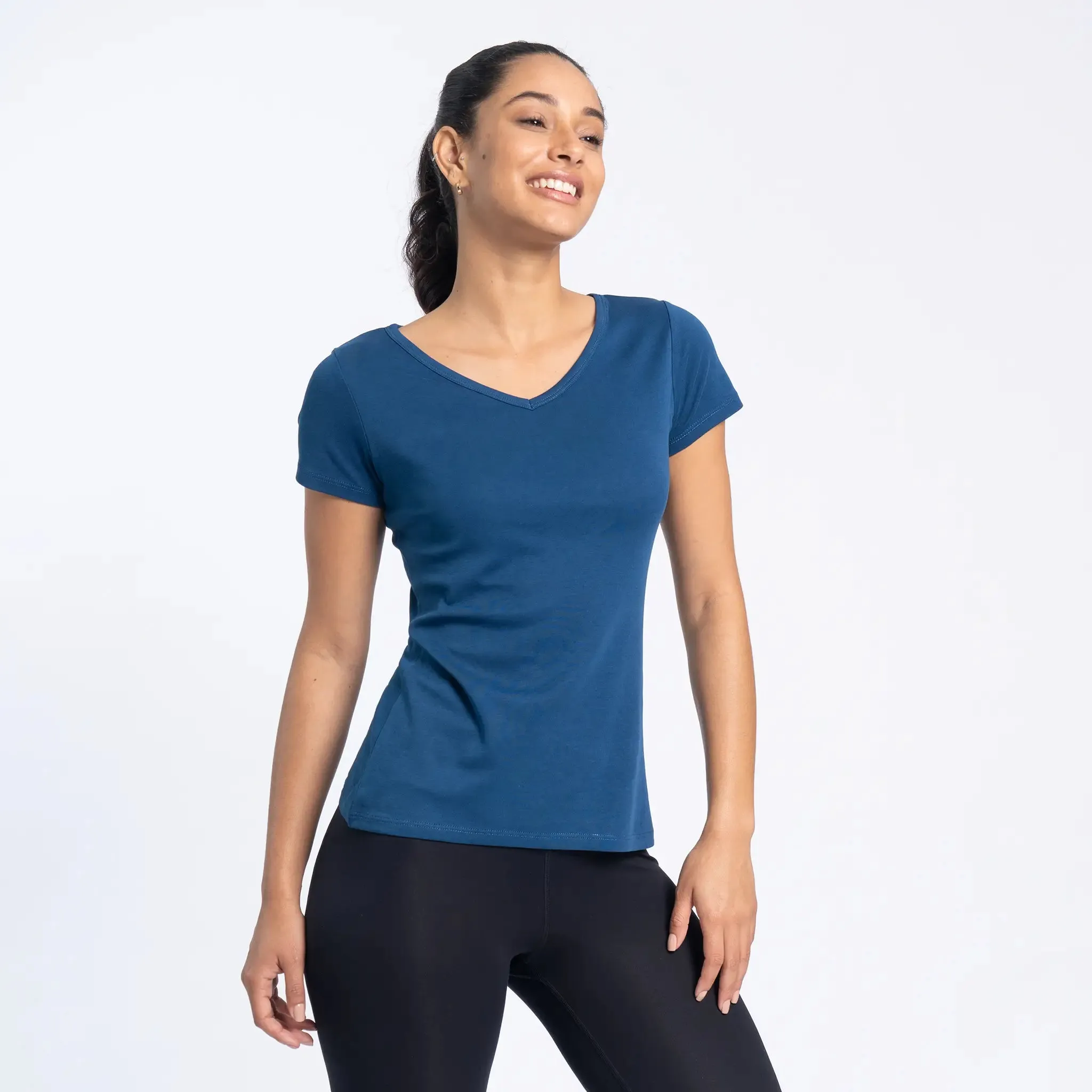 Women's Organic Pima Cotton V-Neck T-Shirt