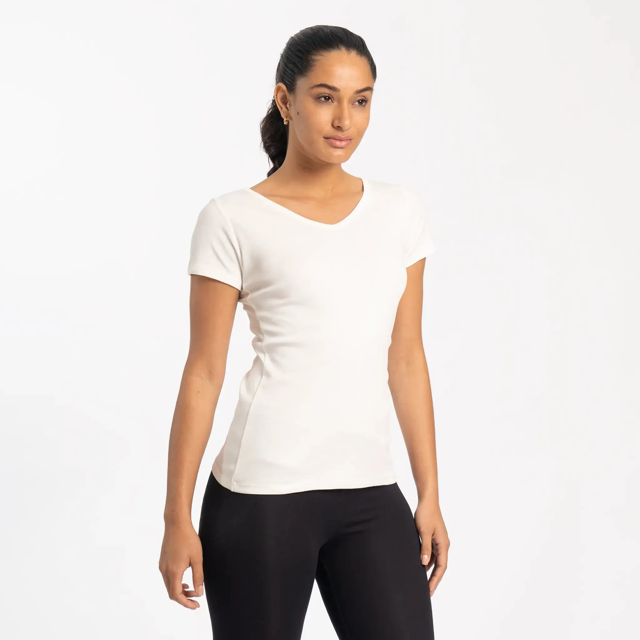 Women's Organic Pima Cotton V-Neck T-Shirt