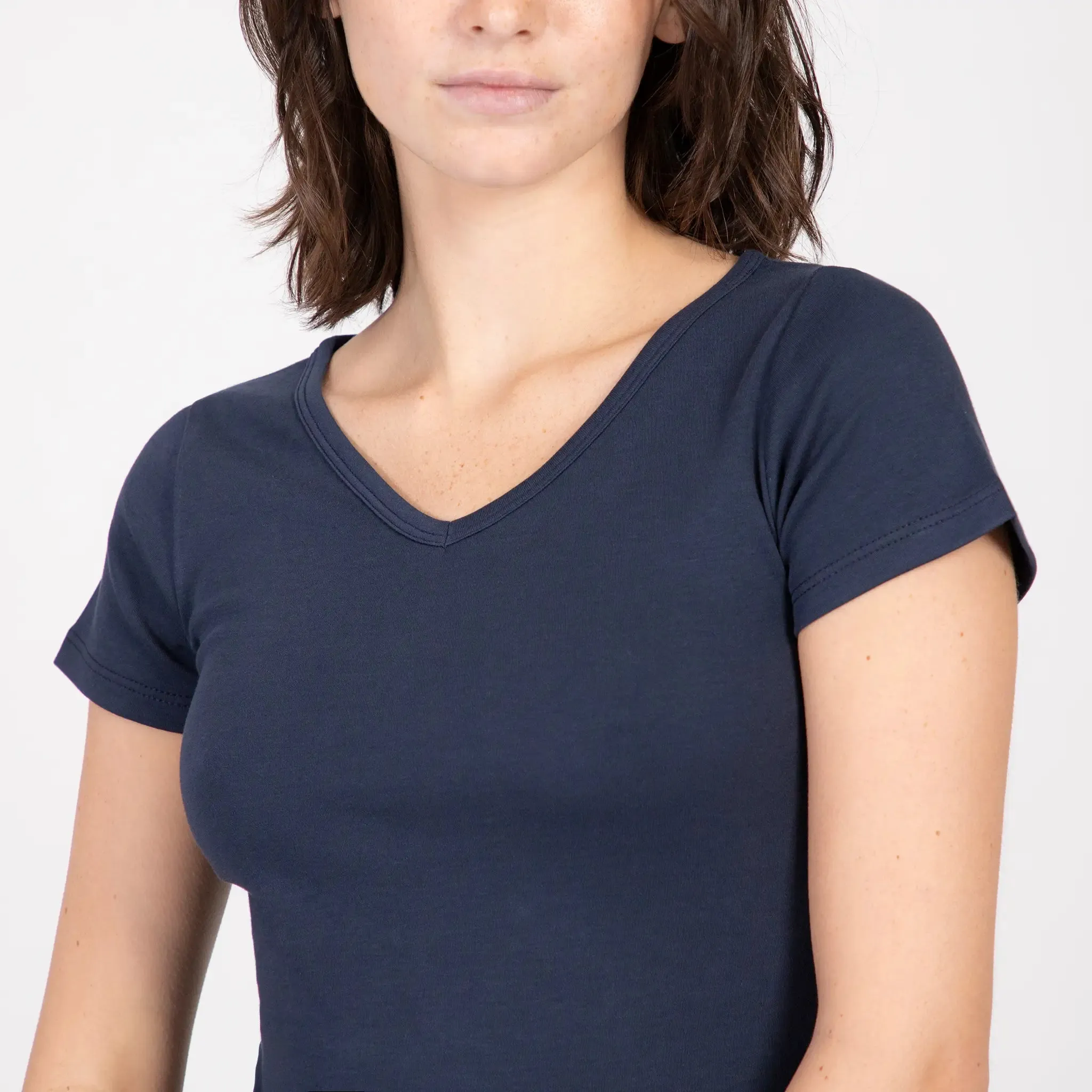 Women's Organic Pima Cotton V-Neck T-Shirt