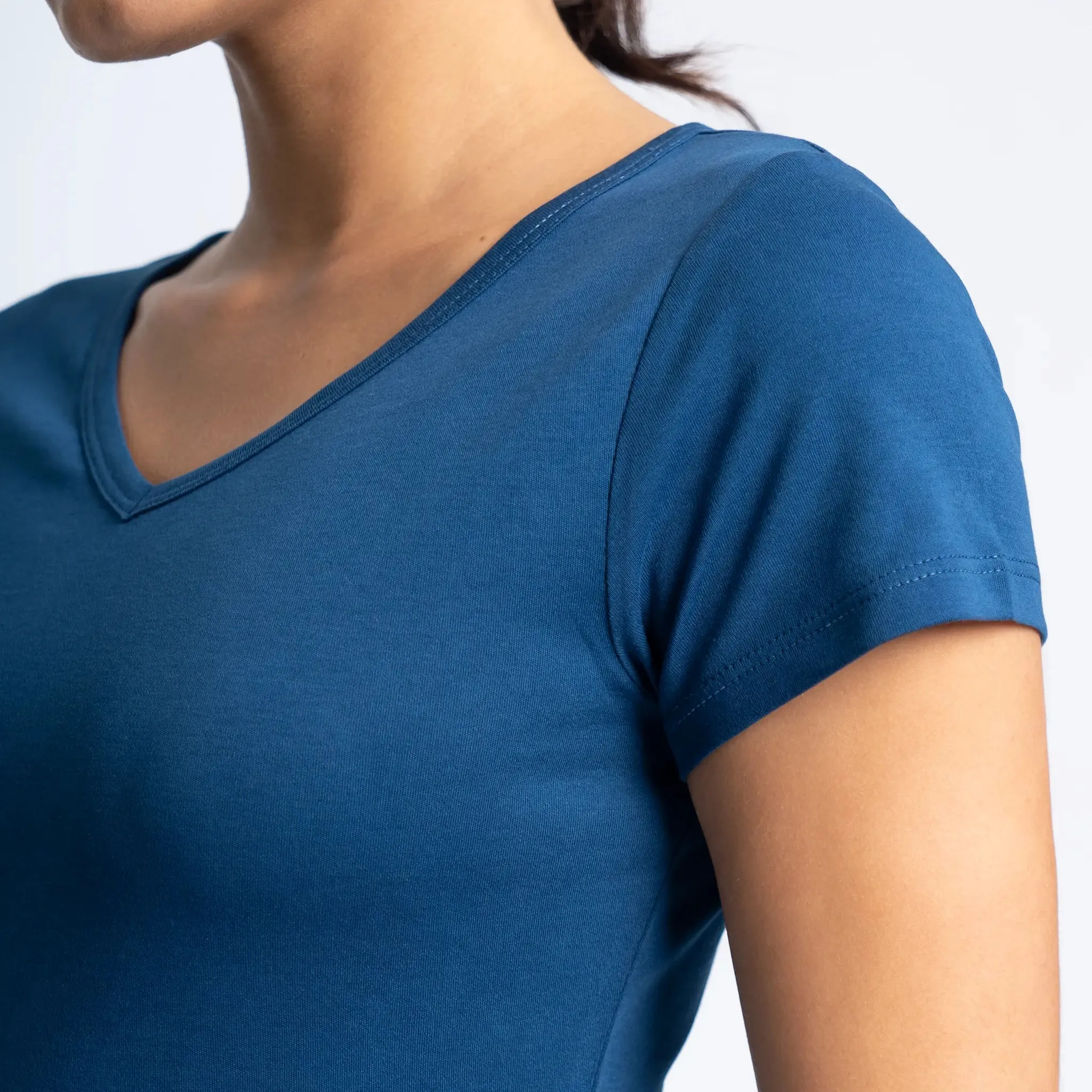 Women's Organic Pima Cotton V-Neck T-Shirt