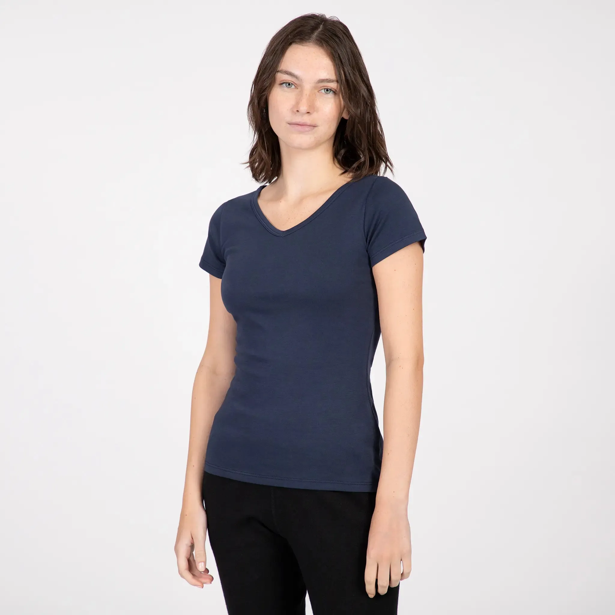 Women's Organic Pima Cotton V-Neck T-Shirt