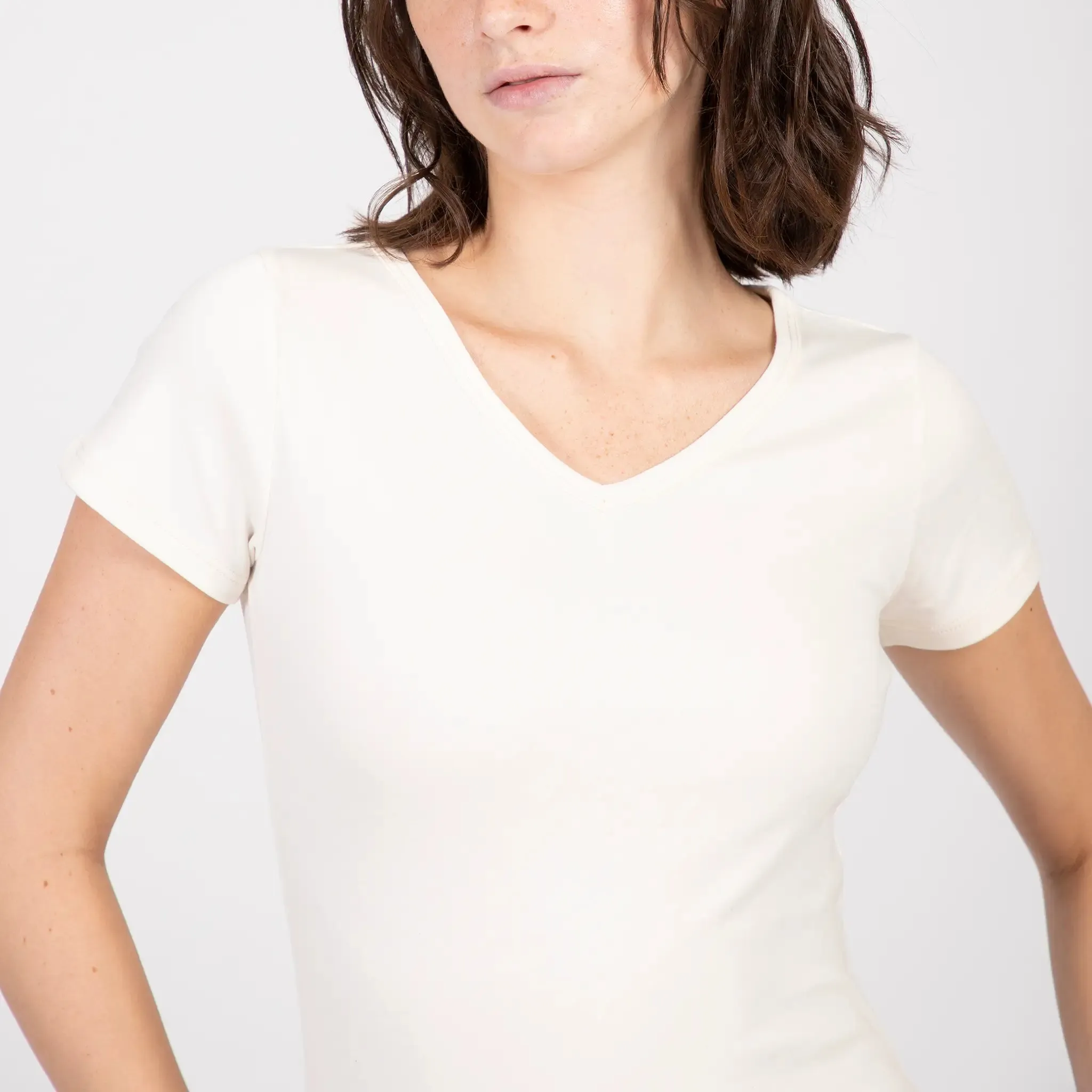 Women's Organic Pima Cotton V-Neck T-Shirt