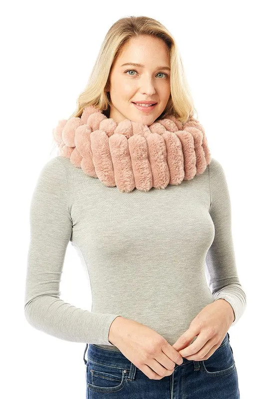 Women's Soft Faux Fur Infinity Scarf