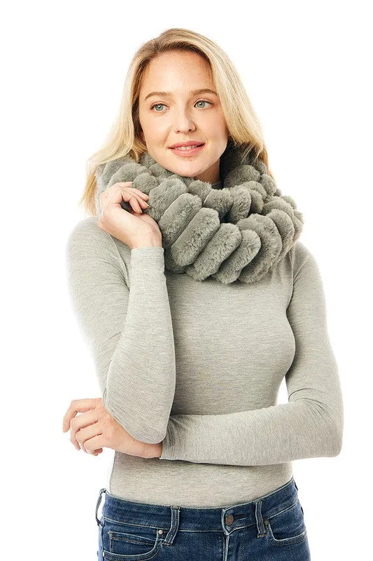 Women's Soft Faux Fur Infinity Scarf